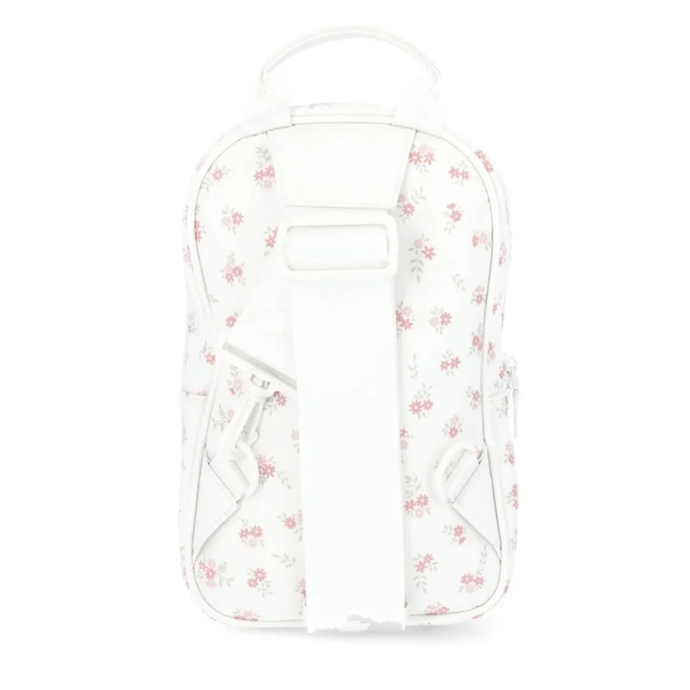 Floral Sling Bag White and Pink Mini Backpack NWT $17 No Boundaries